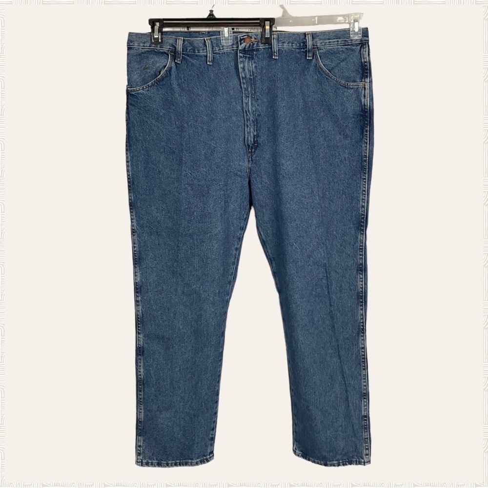 Rustler Extra Rugged Straight Leg Regular Fit Heavyweight Denim Jeans 48 x 30